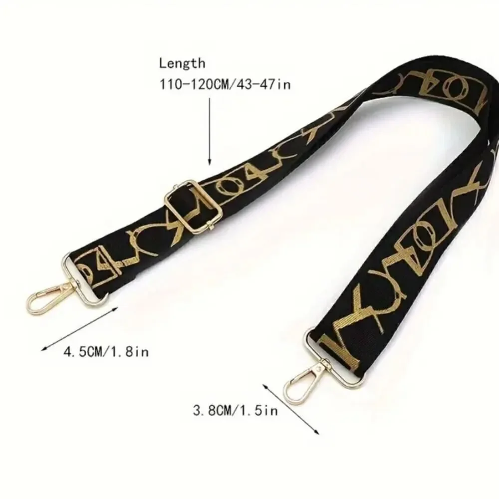 Adjustable Crossbody Bag Strap, Geometric Pattern Strap accessories bags